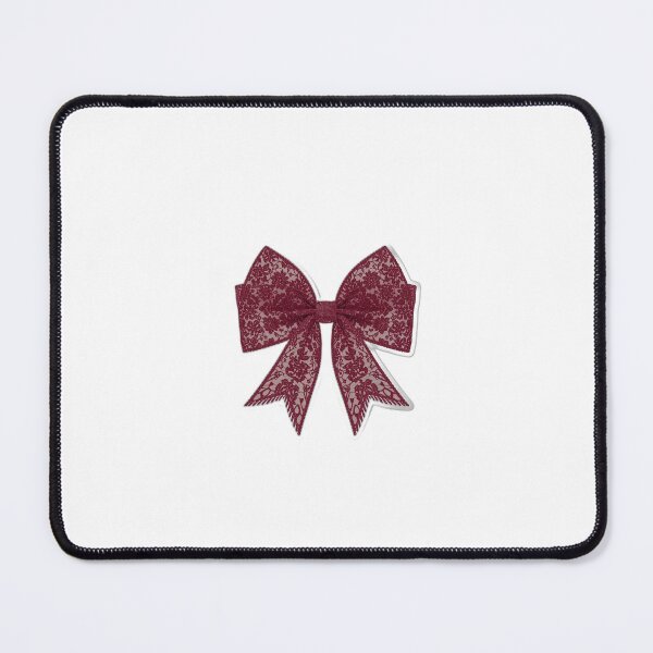 Item preview, Ornate Burgundy Ribbon Sticker – Floral Lace Design designed and sold by CuntCore.
