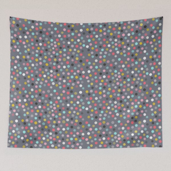 Item preview, Midmod Woven Texture Polka Dots designed and sold by Christine Philbrick.