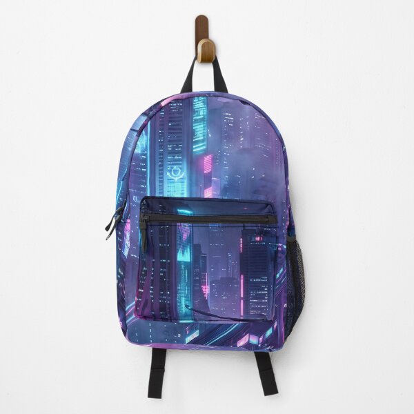 Item preview, Cyberpunk Airplane Futuristic City Night designed and sold by Design-Illusi0n.