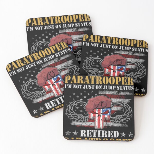 Item preview, Jump Status Retired Airborne Paratrooper Veterans designed and sold by Whatanartz.