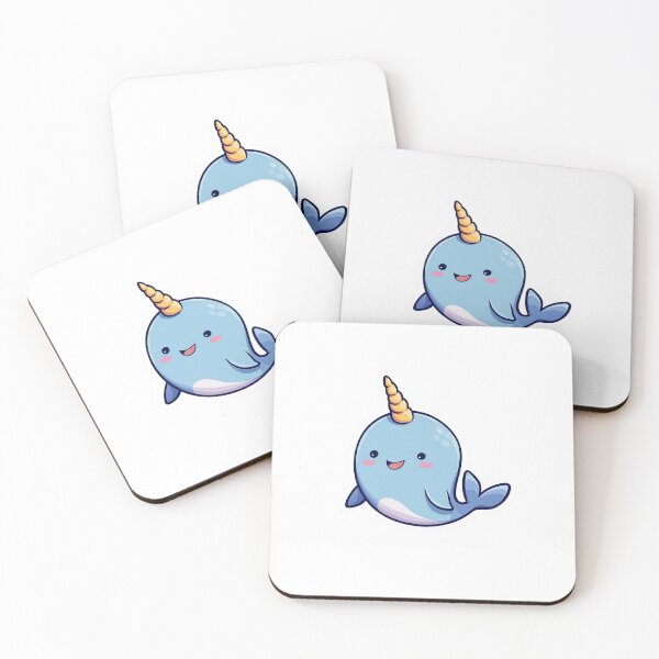 Item preview, Cute Narwhal Kawaii Ocean Unicorn Sea designed and sold by StickerMan17.