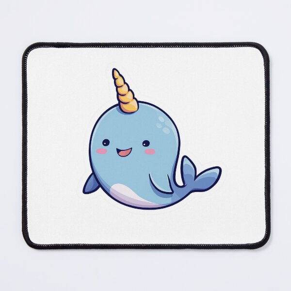 Item preview, Cute Narwhal Kawaii Ocean Unicorn Sea designed and sold by StickerMan17.
