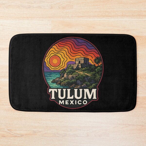 Item preview, Tulum Mexico Mayan Ruins Trippy Travel designed and sold by TomFrontierArt.