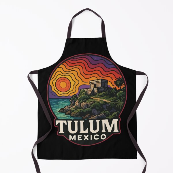 Item preview, Tulum Mexico Mayan Ruins Trippy Travel designed and sold by TomFrontierArt.