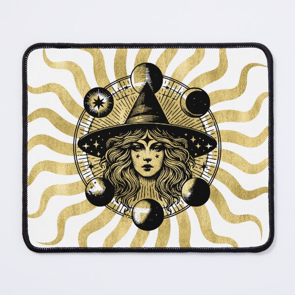 Item preview, Mystical Witch Sun Moon Phases Art designed and sold by HappyDoodle11.