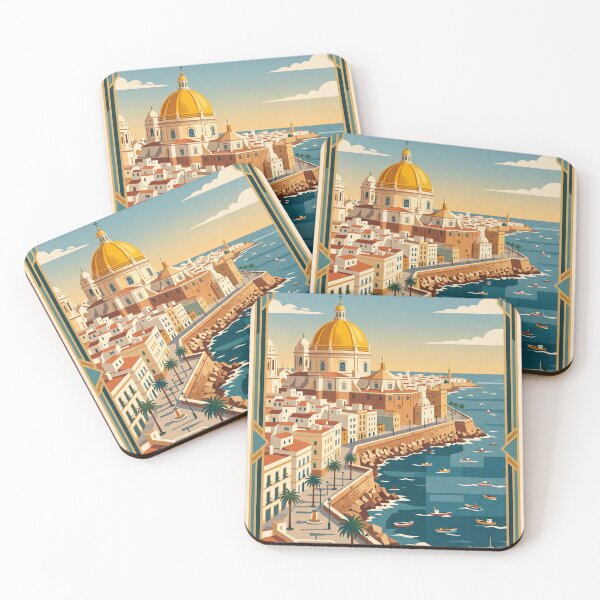 Item preview, Cadiz Spain Vintage Travel Poster designed and sold by Bomax121.