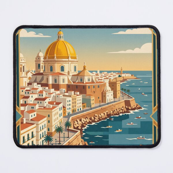 Item preview, Cadiz Spain Vintage Travel Poster designed and sold by Bomax121.