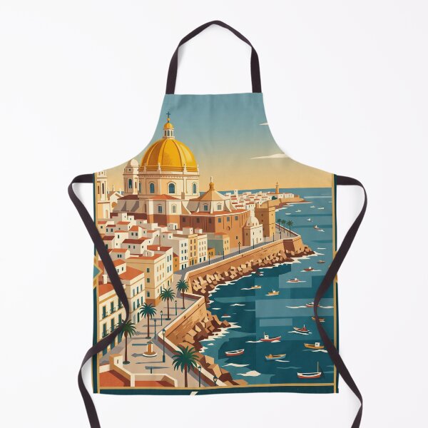 Item preview, Cadiz Spain Vintage Travel Poster designed and sold by Bomax121.