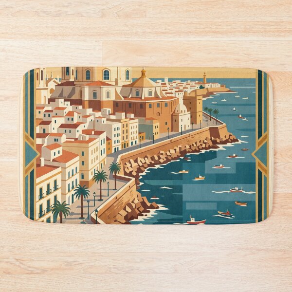 Item preview, Cadiz Spain Vintage Travel Poster designed and sold by Bomax121.