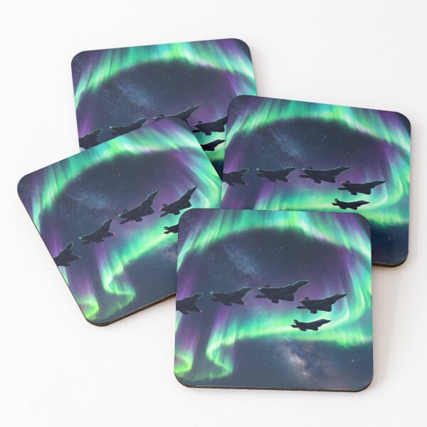 Item preview, Fighter Jets Northern Lights Aurora designed and sold by Design-Illusi0n.