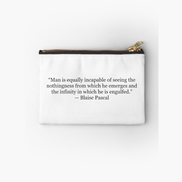 Item preview, Man Is Equally Incapable of Seeing the Nothingness from Which He Emerges... | Blaise Pascal Quote Print | Philosophy Wall Art designed and sold by The Prose Atelier.