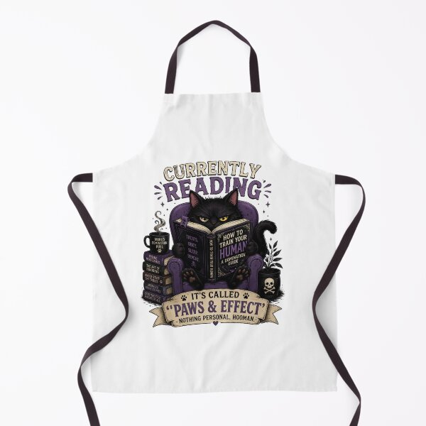 Item preview, Currently Reading: How to Train Your Human | Funny Black Cat Book Lover | Gothic Cat | BookTok | Dark Academia designed and sold by RaeaSunShineDesigns.