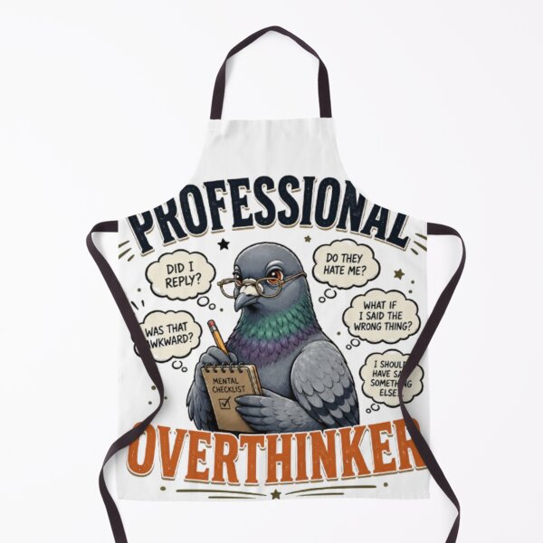 Item preview, Professional Overthinker Funny Pigeon Meme Cute Anxiety Humor Sticker designed and sold by TulipsArtDesigns .