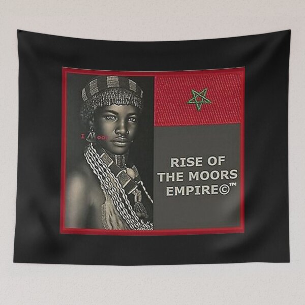 Item preview, Mu’ur (UM) Empire™ al-Benhadiel©™ design, I M oor, black background designed and sold by HardyKnitDesign.