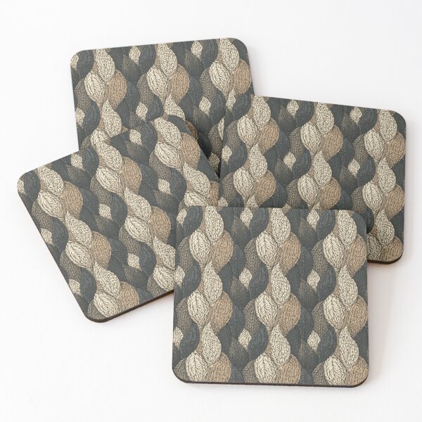 Item preview, Woven Foliage Haven: Textured Knit Leaf Seamless Print designed and sold by TJ Art and Camera.