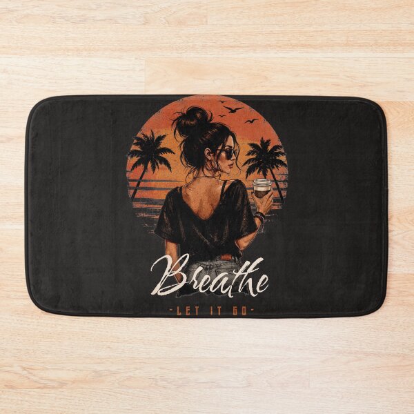 Item preview, Breathe and Let It Go – Boho Sunset Woman Retro Design designed and sold by All-About-Life.