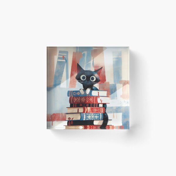 Item preview, Bookish Black Cat Tower designed and sold by Dusk Atelier.