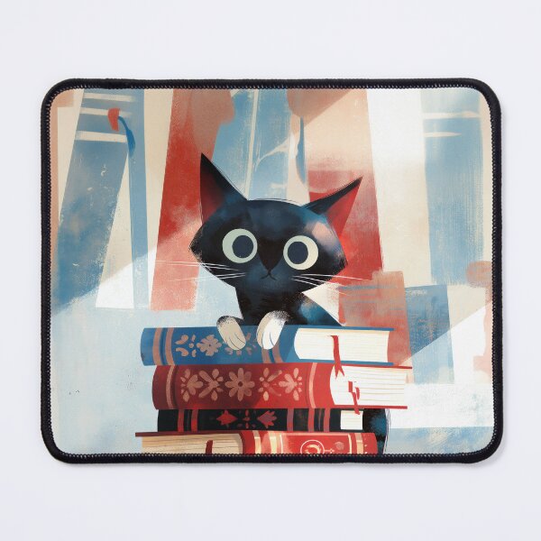 Item preview, Bookish Black Cat Tower designed and sold by Dusk Atelier.