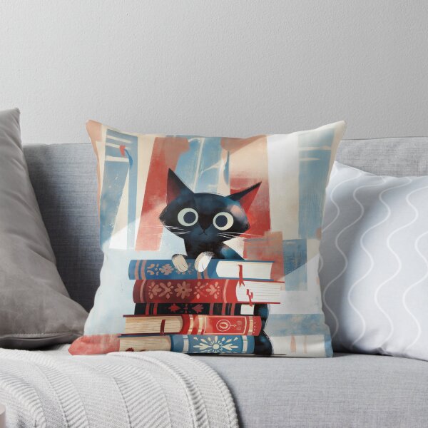 Item preview, Bookish Black Cat Tower designed and sold by Dusk Atelier.