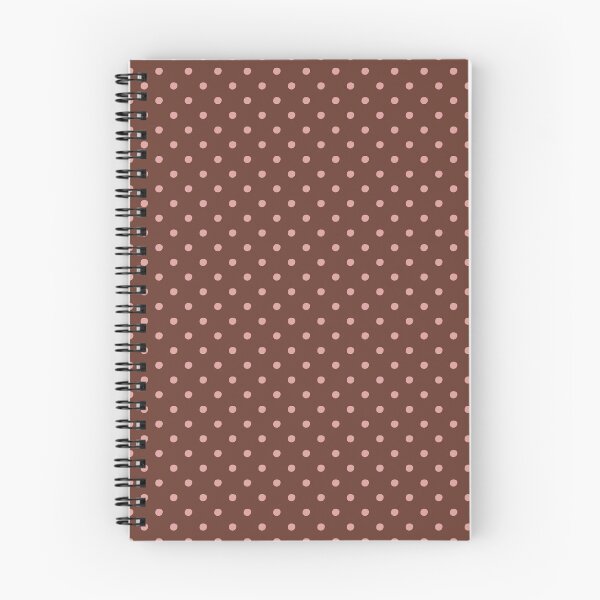 Item preview, Blush Pink and Chocolate Brown Polka Dots | Soft Pink Dots on Dark Brown Pattern | Minimalist Pastel Pink and Brown Dots | Elegant Chocolate Brown and Pink Dots designed and sold by VivaFy.