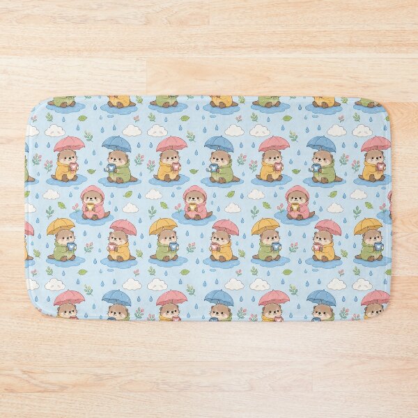 Item preview, cute otter pattern designed and sold by Soft Berry Studio.