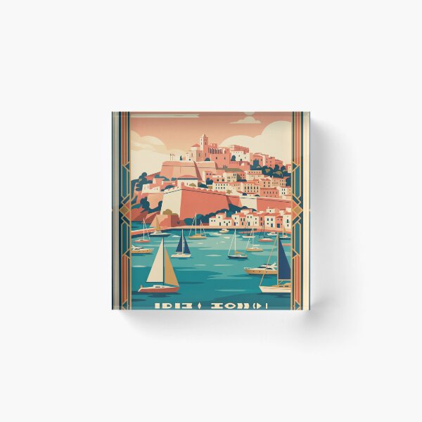 Artikelvorschau, Vintage-Reiseposter Ibiza-Stadt, Spanien entworfen und verkauft von Bomax121.