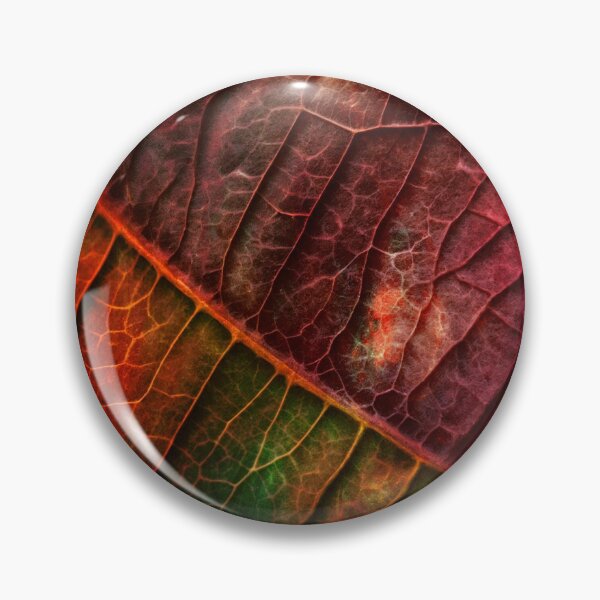 Item preview, Fiery Red Autumn Leaf Macro Photography designed and sold by WitchyBotanicaArt.