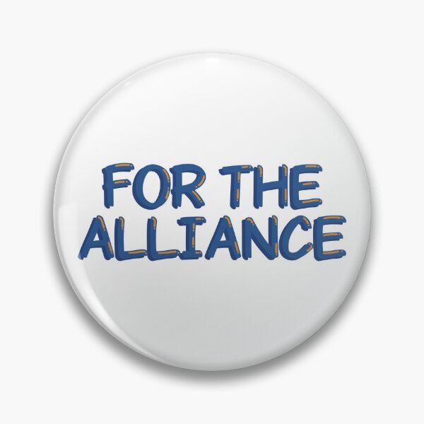 Item preview, For The Alliance Gaming Quote Typography Art Decal designed and sold by alexmaushaus.