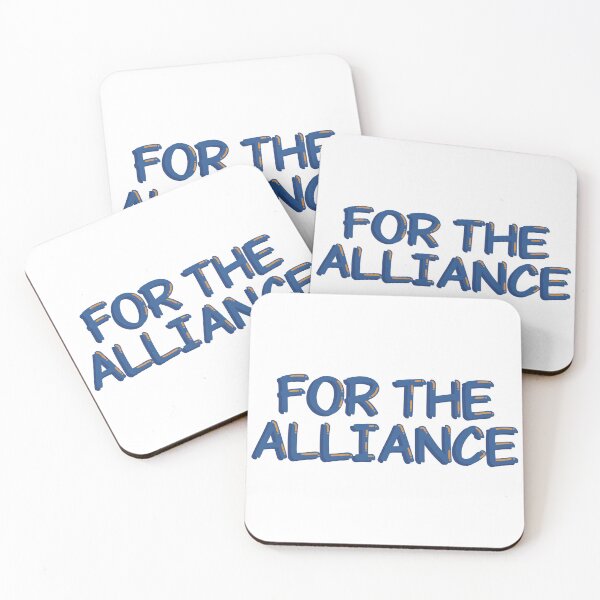 Item preview, For The Alliance Gaming Quote Typography Art Decal designed and sold by averyspecialrodent.