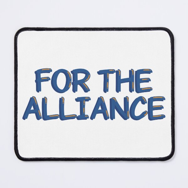 Item preview, For The Alliance Gaming Quote Typography Art Decal designed and sold by alexmaushaus.