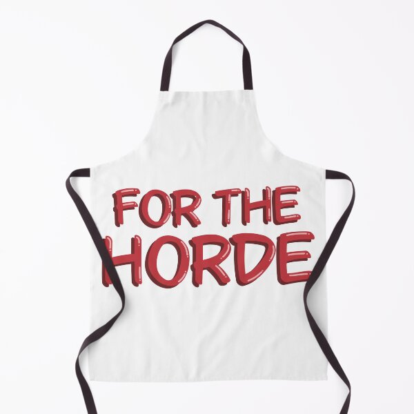 Item preview, For The Horde Gaming Quote Typography Art Decal designed and sold by alexmaushaus.