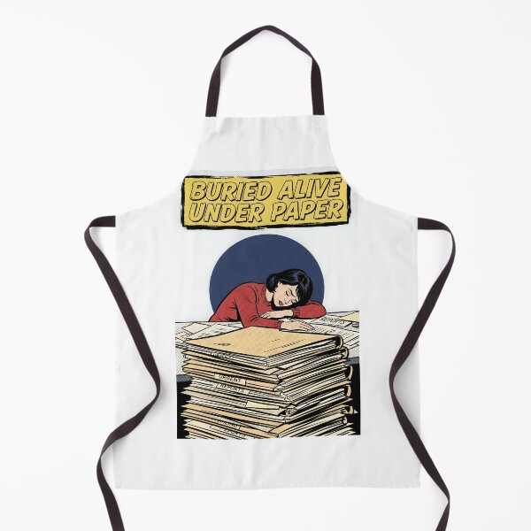 Item preview, Buried Alive Under Paper Minimalist Comic Poster designed and sold by DuckOddity.