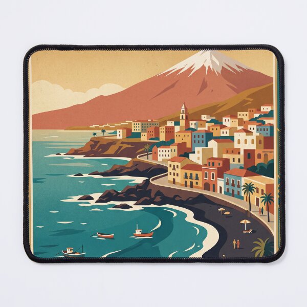 Item preview, Puerto de la Cruz Vintage Travel Poster designed and sold by Bomax121.