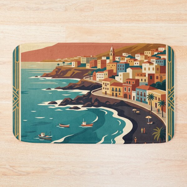 Item preview, Puerto de la Cruz Vintage Travel Poster designed and sold by Bomax121.