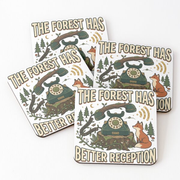 Item preview, Forest Has Better Reception Retro Telephone designed and sold by WonderLayer.