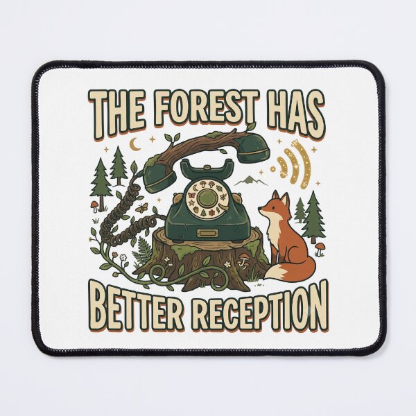 Item preview, Forest Has Better Reception Retro Telephone designed and sold by WonderLayer.