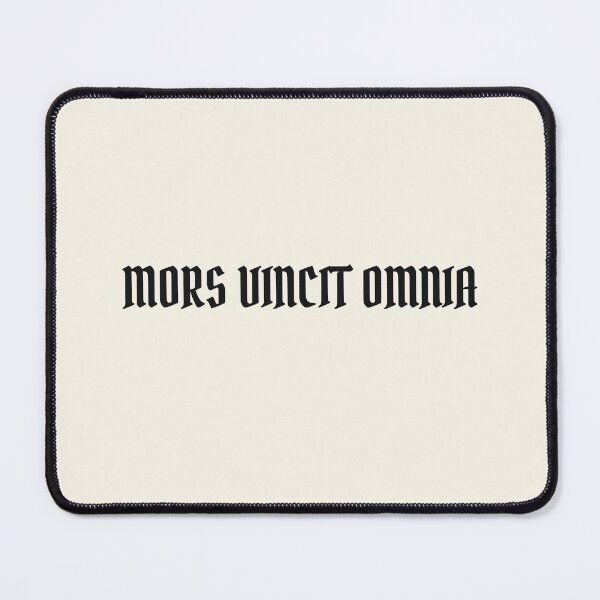Item preview, Mors Vincit Omnia | Death Conquers All | Gothic Latin Quote designed and sold by semenol.