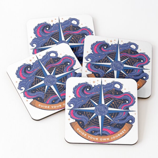 Item preview, Cartoon Cosmic Compass Rose Crest Emblem Art designed and sold by MosgYga.