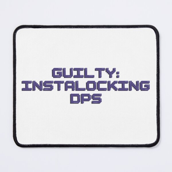 Item preview, Guilty: Instalocking DPS Gaming Quote Pixel Art Decal designed and sold by alexmaushaus.