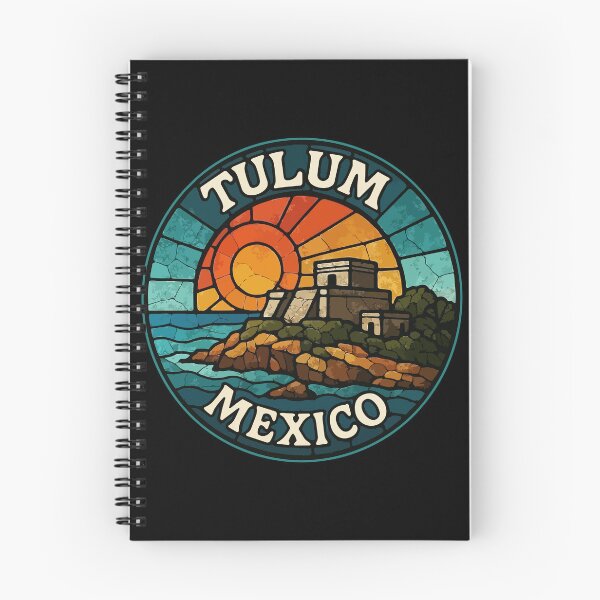 Item preview, Tulum Mexico Mayan Ruins Stained Glass Travel designed and sold by TomFrontierArt.