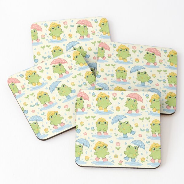 Item preview, Cute Frog Spring Rain Boots Pattern | Cozy Kawaii Rainy Day designed and sold by Soft Berry Studio.