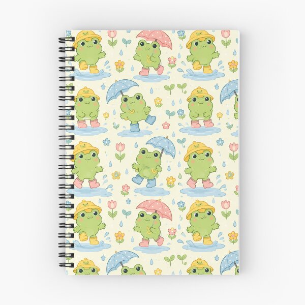 Item preview, Cute Frog Spring Rain Boots Pattern | Cozy Kawaii Rainy Day designed and sold by Soft Berry Studio.