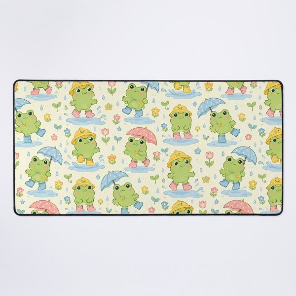 Item preview, Cute Frog Spring Rain Boots Pattern | Cozy Kawaii Rainy Day designed and sold by Soft Berry Studio.