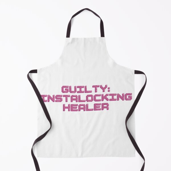 Item preview, Guilty: Instalocking Healer Gaming Quote Pixel Art Decal designed and sold by alexmaushaus.