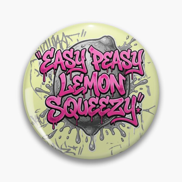 Item preview, Easy Peasy Lemon Squeezy Pink Graffiti Art | Urban Hip Hop Style designed and sold by KaphzeShop.
