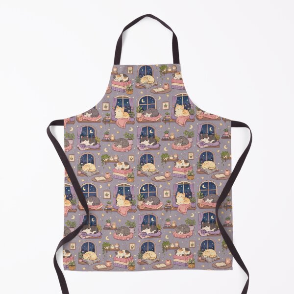 Item preview, Cute Cozy Cat Window Seat Pattern | Kawaii Nighttime Comfort designed and sold by Soft Berry Studio.