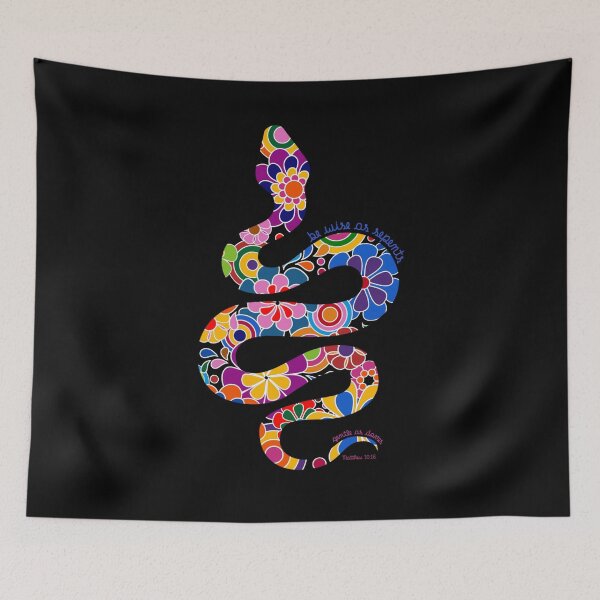 Item preview, Wise as Serpents Floral Bible Verse Art designed and sold by Alondra.