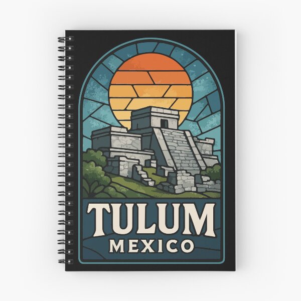Item preview, Tulum Mexico Mayan Ruins Stained Glass Art designed and sold by TomFrontierArt.