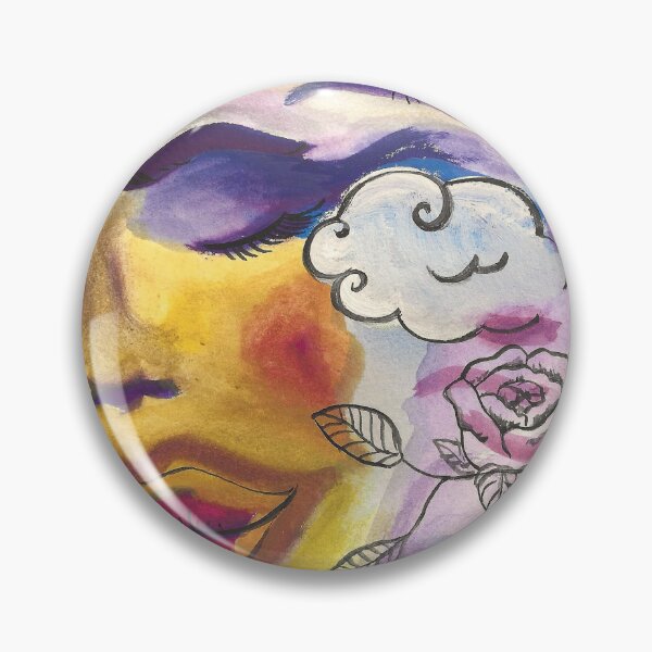 Item preview, Surreal Warm Yellow Cloud Dream Messy Mixed Media  designed and sold by BOKEbyTC.