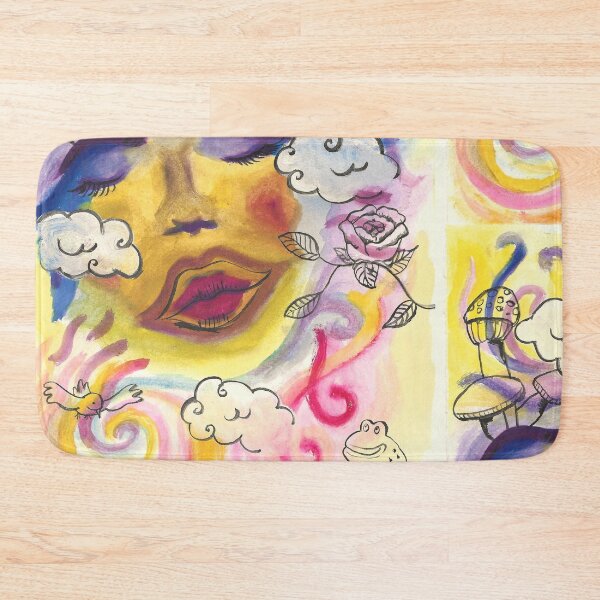 Item preview, Surreal Warm Yellow Cloud Dream Messy Mixed Media  designed and sold by BOKEbyTC.